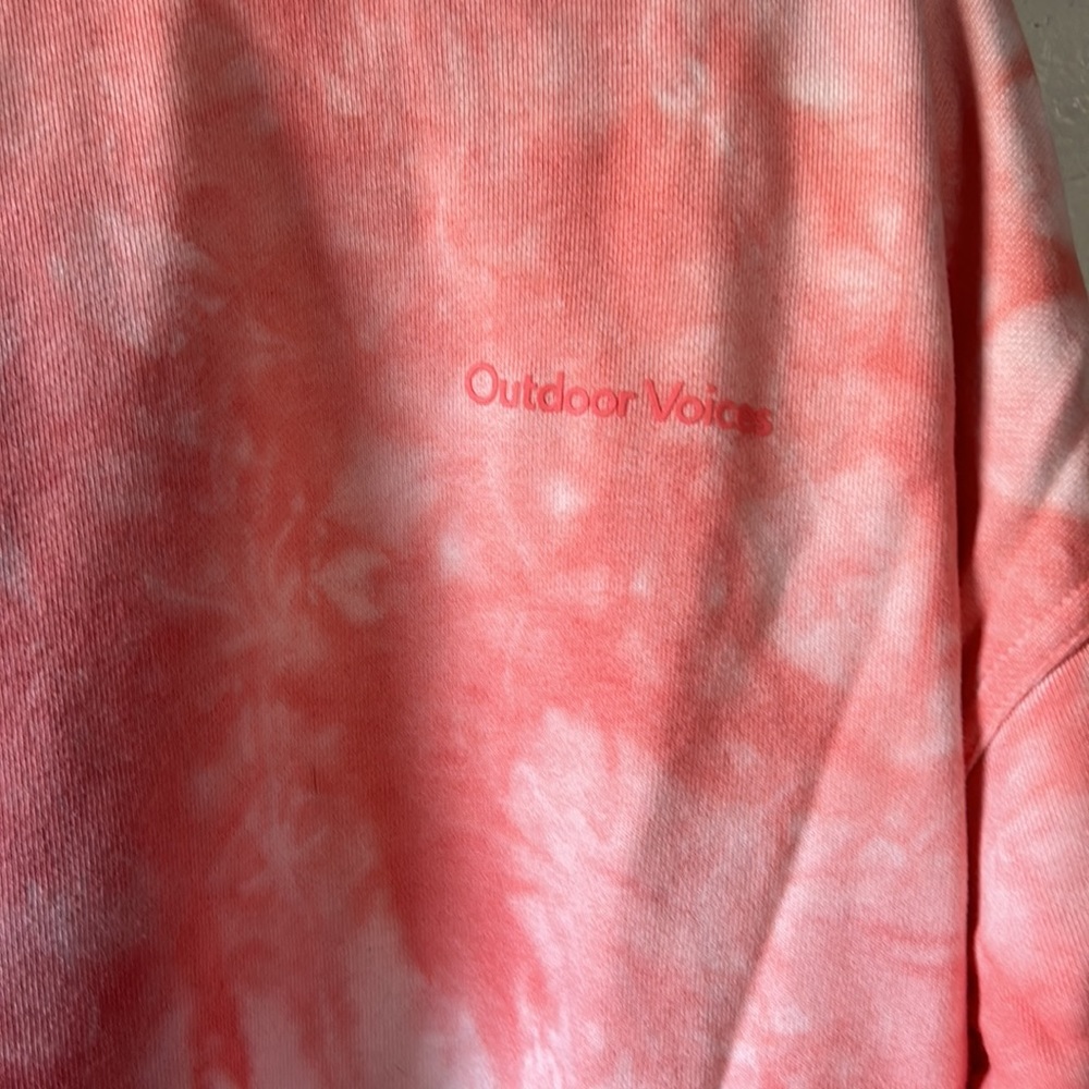Outdoor Voices Tie Dye Cotton Terry Sweater Set - Picture 3 of 9
